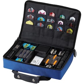 Estojo de transporte Dart Casemaster Classic Nylon para 12 dardos azul