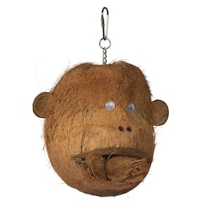 Brinquedo para pássaros PH Prevue Hendryx Naturals Forage & Engage Coco Monkey