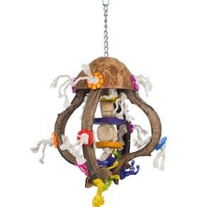 Brinquedo para pássaros PH Prevue Hendryx Jellyfish com corda multicolorida