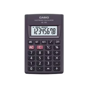 Calculadora Portátil Casio Preto Hl-4A-W4-Dp