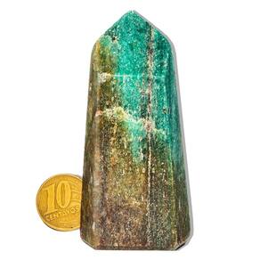 01 Ponta Aventurina Verde Natural 100 a 200g 7 a 9cm Tipo B