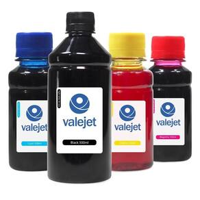 Kit 4 Tintas Canon G3110 Black 500ml Coloridas 100ml Valejet