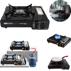 Fogareiro Portàtil de Mesa Fogâo Nautika Frontier Acendedor Automàtico Com Maleta Cor Preta
