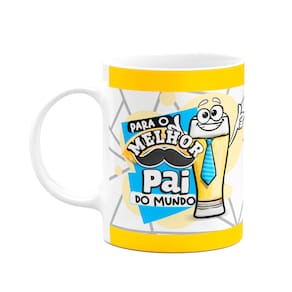 Caneca Pais - O melhor pai do mundo - Te amamos papai