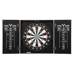 Conjunto de armários para dardos Viper Hideaway com placa de dardos com ponta de aço