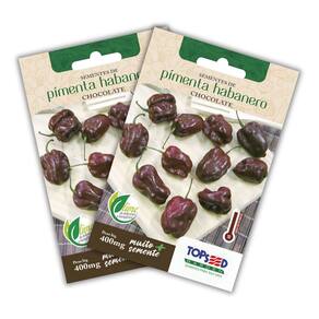 2x Semente de Pimenta Habanero Chocolate TOPSEED