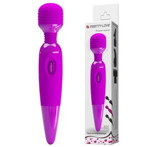 Varinha de massagem Pretty Love Power Wand com vibração de várias velocidades
