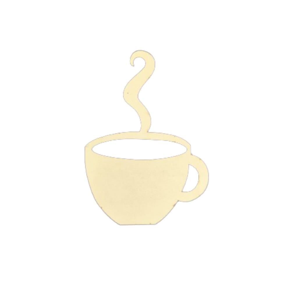 Quadro Decorativo Xícara em MDF Branco