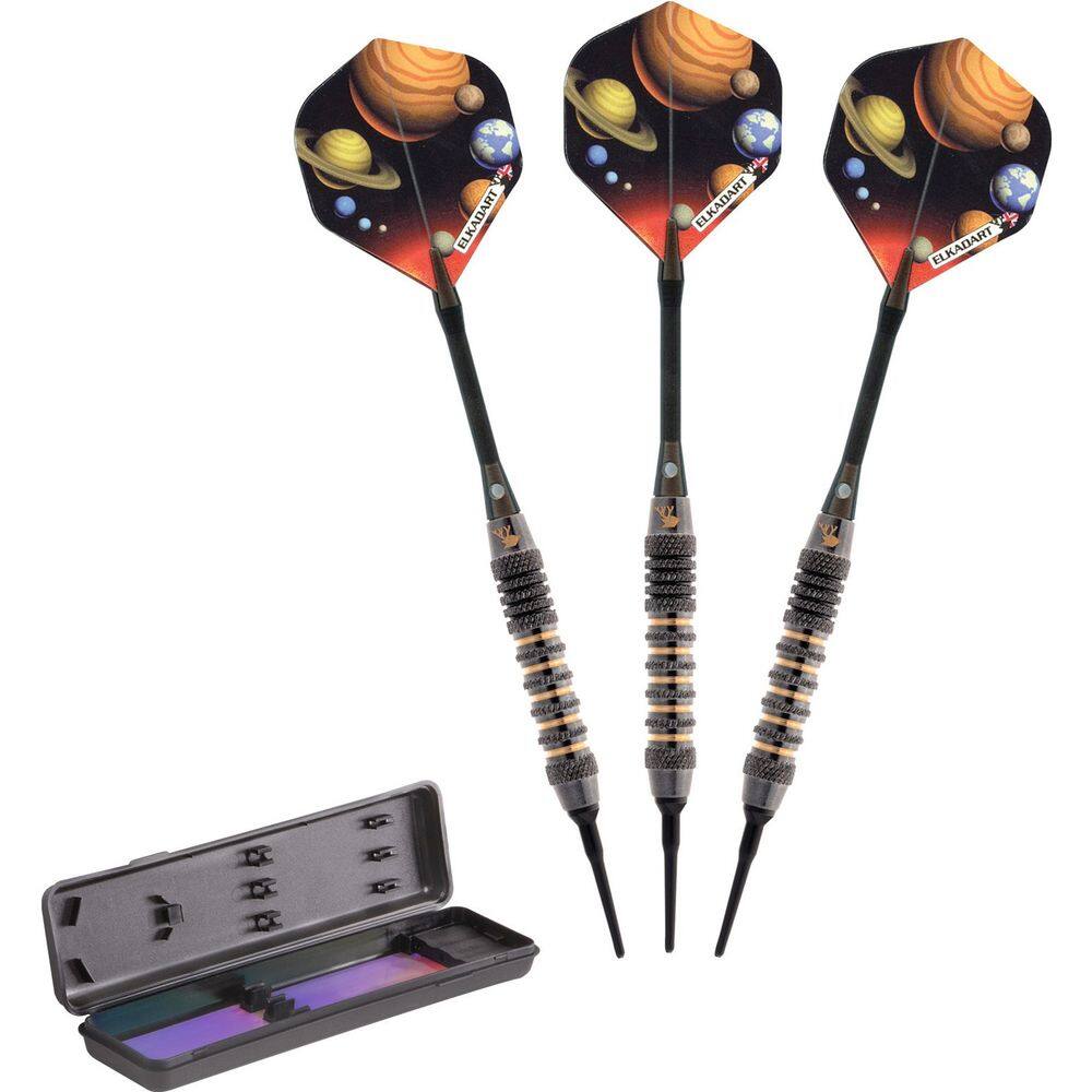 Darts Elkadart Orbital Soft Tip 18g com estojo de armazenamento/viagem