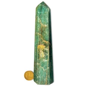 01 Ponta Aventurina Verde Natural 200 a 300g 15-16cm Tipo A