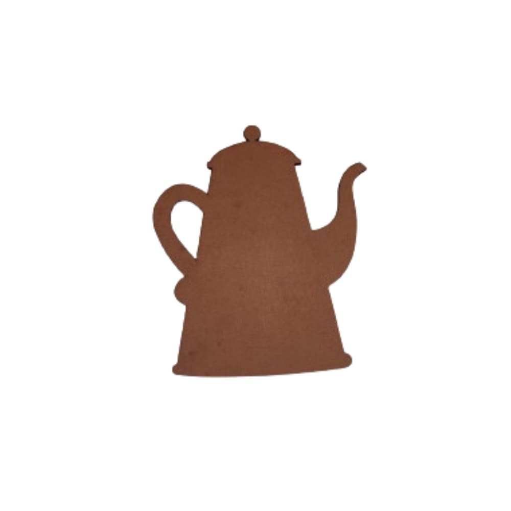 Quadro Decorativo Bule em MDF Natural