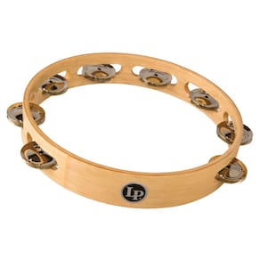 Pandeiro Latin Percussion LP380A LP Linha Única de Níquel-Prata