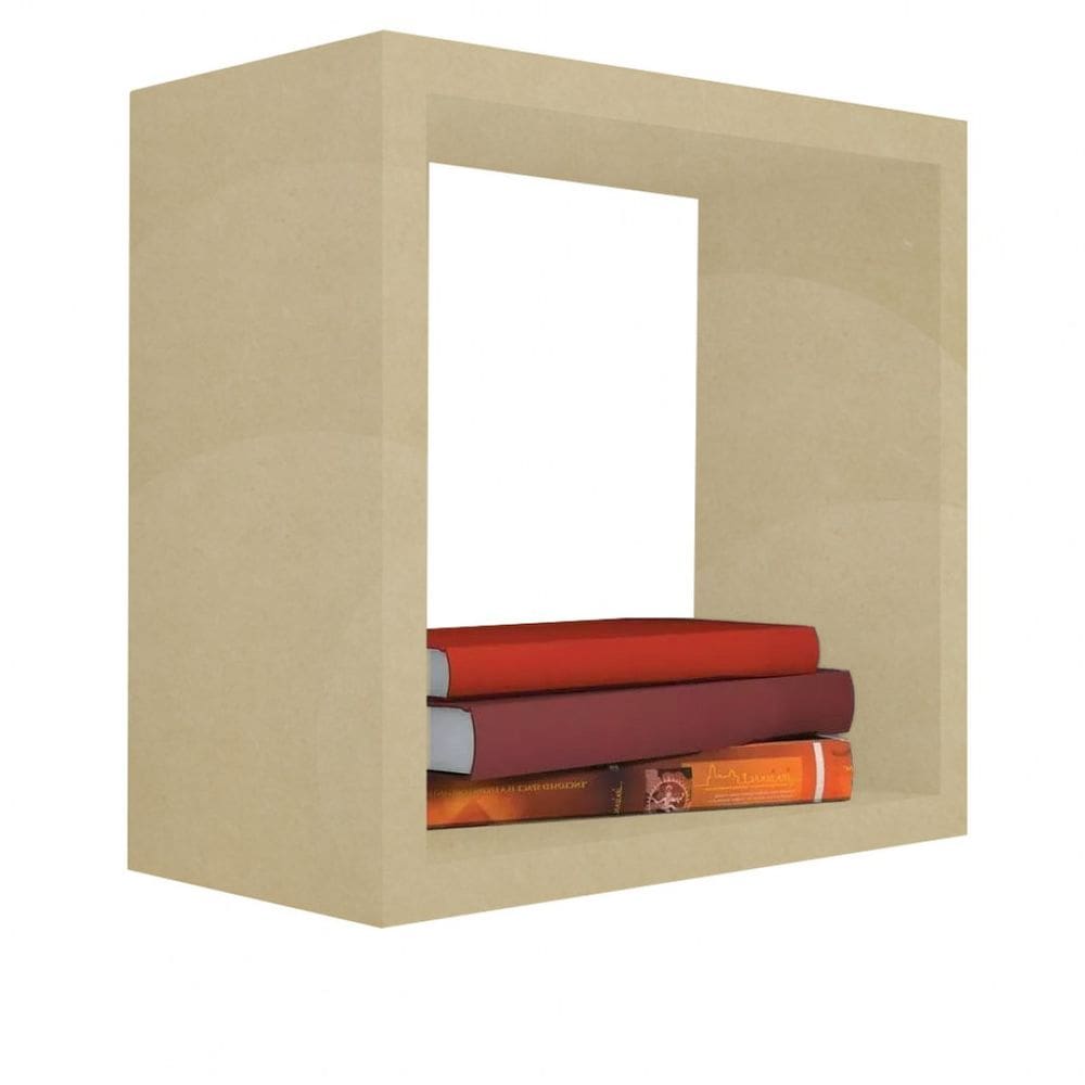 Nicho Decorativo 45X45X20 cm Em Mdf Natural