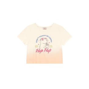 Blusa infantil menina brilhante de capivara Brandili Natural