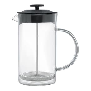 Cafeteira Francesa 600 ml em Vidro e Tampa de Plástico Preta Lyor
