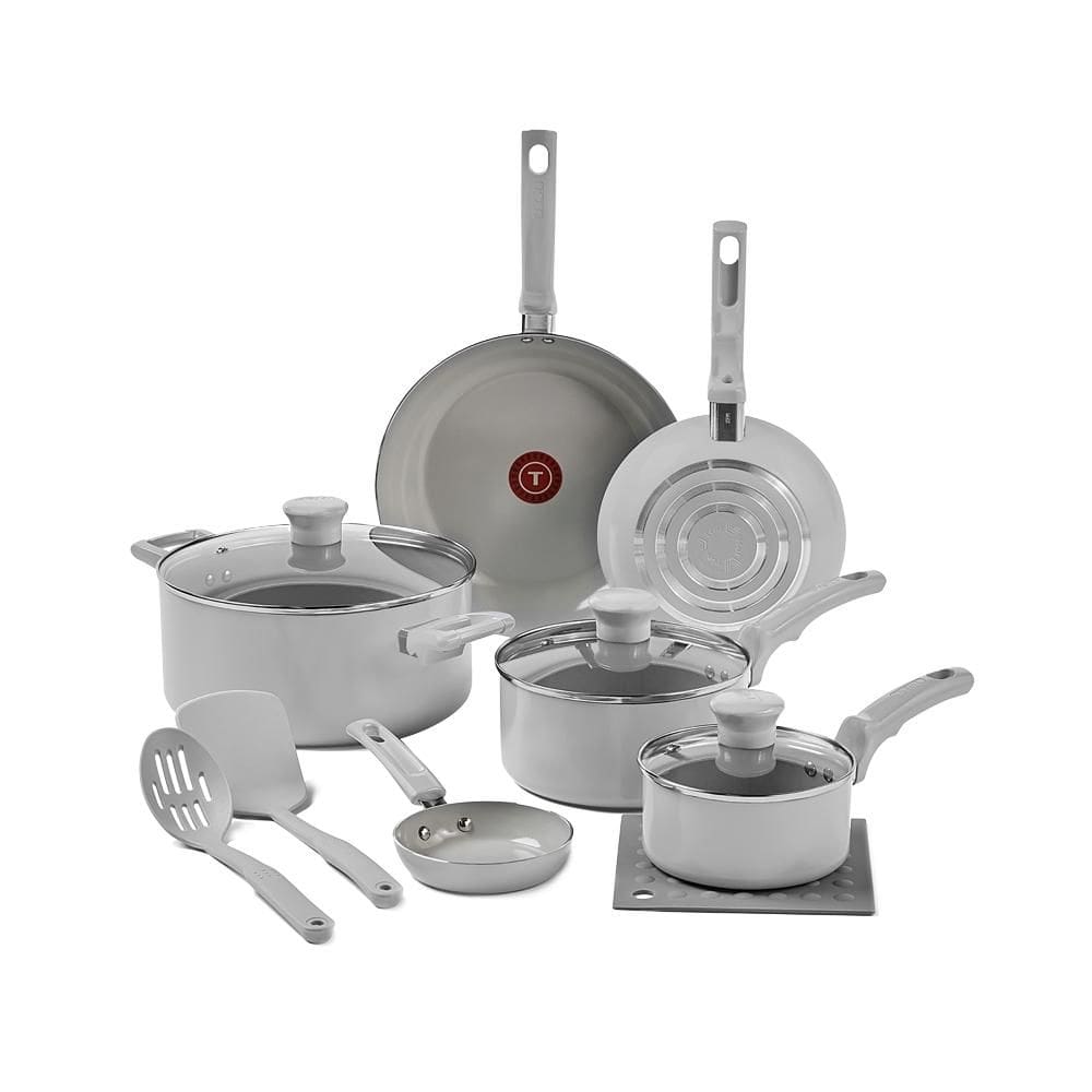 Jogo 6pçs Tefal Refresh Ceramic Cinza + 3 Acessórios