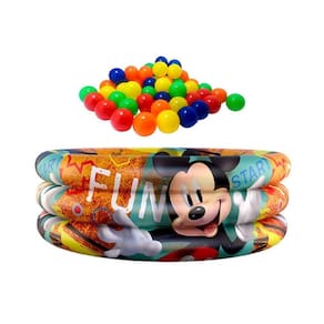 Piscina Infantil Inflável 100L Mickey + 50 Bolinhas