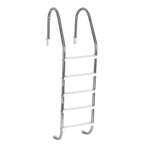 Escada para Piscina Tradicional 2" em Aço Inox 5 Degraus Anatômicos em ABS - Sodramar