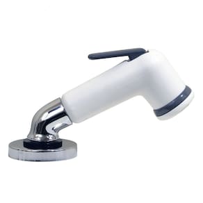 Pulverizador de cotovelo Scandvik 10191P com alça removível branco com mangueira de 6 pés