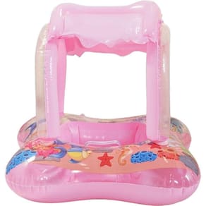 Boia Infantil Com Protetor Solar Para Criança 65x65cm Rosa