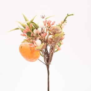 Kit de 12 Ramos Artificiais Páscoa Folhas e Ovinho Decoração 23cm