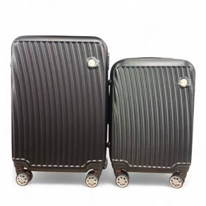 Kit 2 Malas de Viagem Cor Preto ABS Segredo Segurança