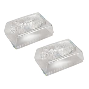 2x Lente Lanterna Lateral Tijolinho Caminhão Bau - Gf0.008