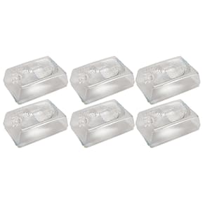 6x Lente Lanterna Lateral Tijolinho Caminhão Bau - Gf0.008