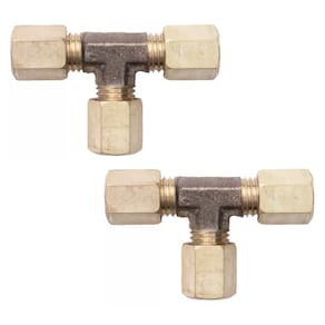 Par União Emenda Conexão Pneumática Tee Aço Anilha 10mm Completo