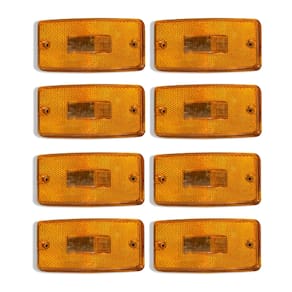 8 Lente Lanterna Lateral Caminhão Carreta Adaptação - Gf0.043