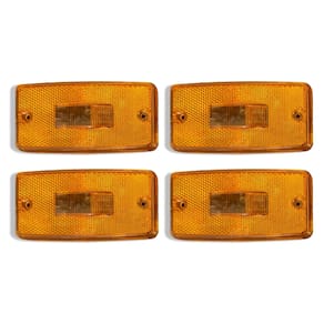 4 Lente Lanterna Lateral Caminhão Carreta Adaptação - Gf0.043