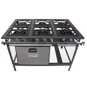 Fogão Industrial 6 Bocas Forno Baixa Pressão