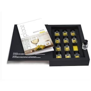 TASTERPLACE Kit com 12 Aromas de Vinho para Sommeliers com Guia Explicativo em Inglês