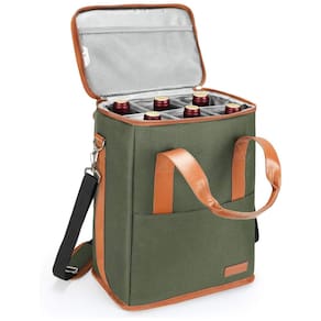 Tirrrina Bolsa Térmica Para Transporte de Vinhos até 6 Garrafas, TIRRINIA, Verde