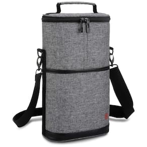 Bolsa Térmica Para Transporte de Vinhos até 2 Garrafas, ALLCAMP OUTDOOR GEAR, Cinza