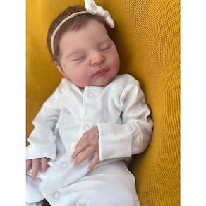 Bebê Reborn Recém-nascido Premium Make-up Artesanal 3d Pele De Alta Qualidade - 42 Cm