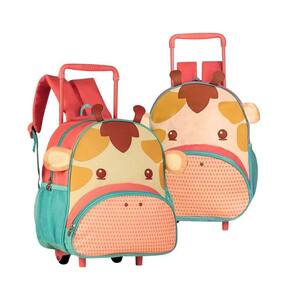Mochila Infantil Escolar De Rodinha - Girafa: Diversão E Praticidade Para Os Pequenos
