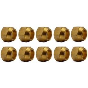 10 Porca Flange 5/8 Para Tubo Cano Cobre Ar Condicionado