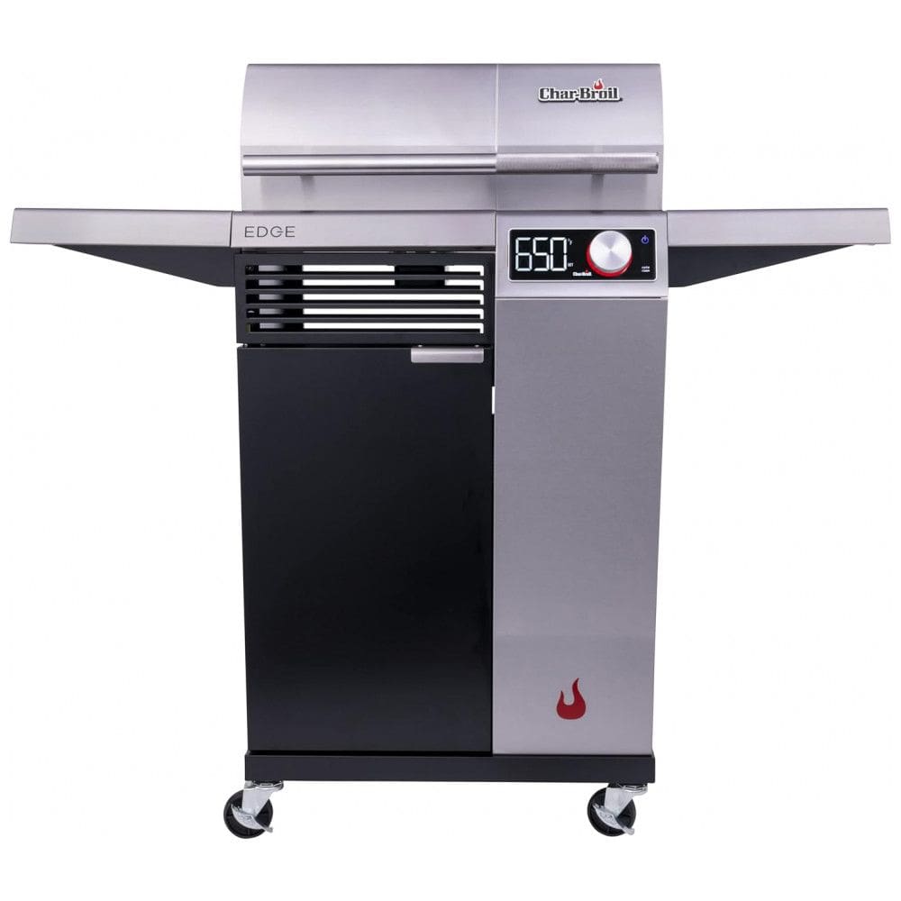 Churrasqueira Elétrica com Controle de Temperatura e Tela LCD, 110V, Char Broil 22652143, Prata
