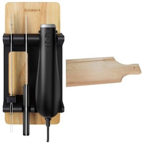 CEK 41 Faca Elétrica em Aço Inoxidável com Tábua de Corte de Madeira, 110v, CUISINART, Preto