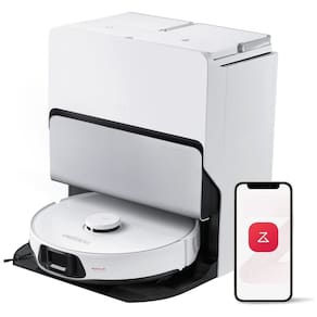 Robô Aspirador e Esfregão Roborock S8 Max Ultra, Base Tudo-em-Um, Navegação LiDAR PreciSense, Detecção de Sujeira, Autovazamento, 8000Pa de