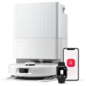 Roborock Qrevo Series: Aspirador Robô e Mopa, 8000Pa, Escova Antienrosco, Navegação Inteligente, Estação de Carregamento Tudo-em-Um, Mops