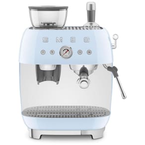 Cafeteira Espresso Semiautomática Smeg Retro, EGF03PBUS, Azul Pastel