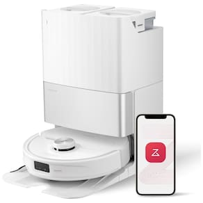 Robô Aspirador e Esfregão Roborock Qrevo Master, 10.000Pa, Braço Flexível, Lavagem e Secagem Automáticas, Reconhecimento de Obstáculos,