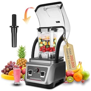 Liquidificador Comercial com Proteção à Prova de Som - Potente e Silencioso, Autolimpante, 2200W,Hijolla