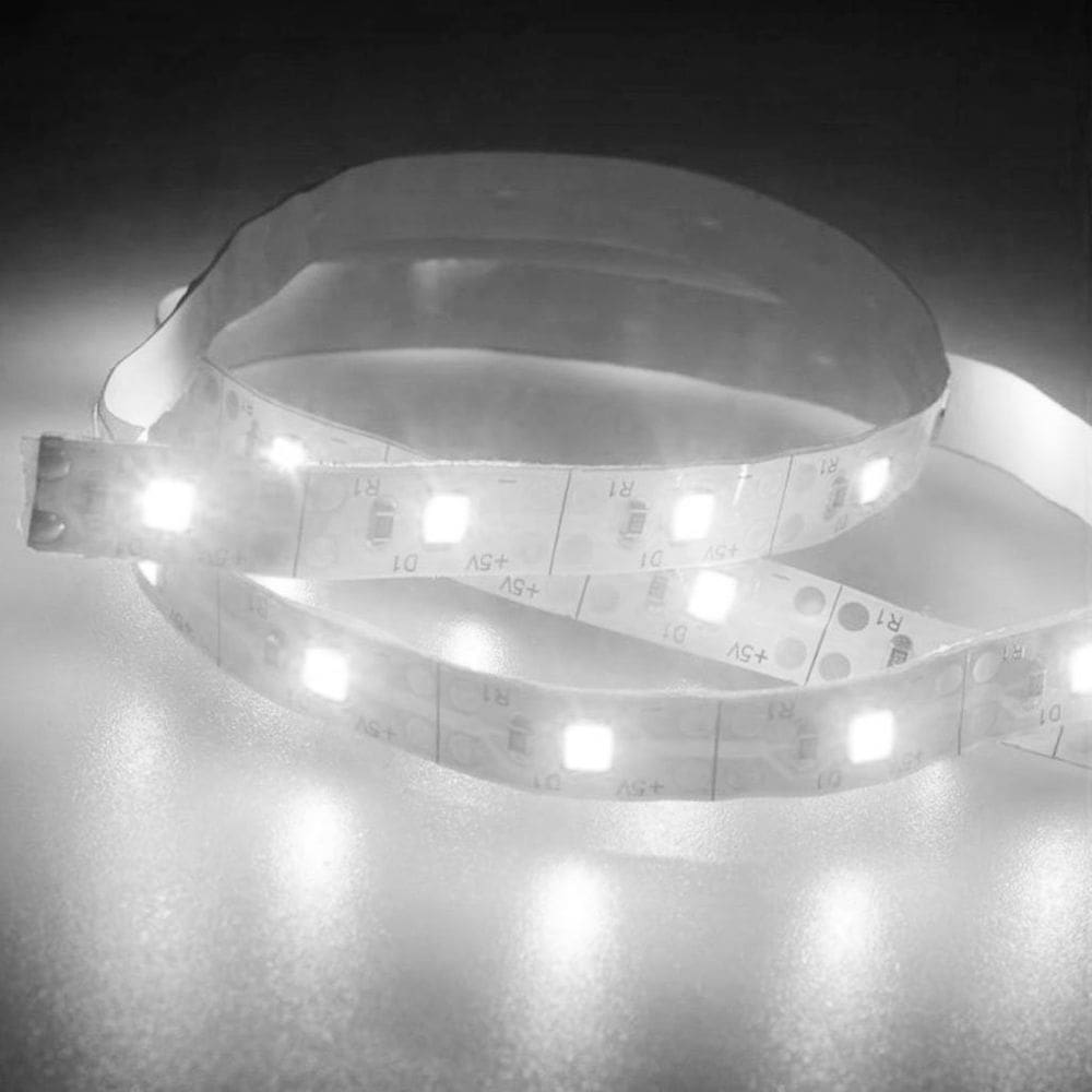 Kit 18 Fios Fita LED Luz Branca 120 Lâmpadas LED 2m À Pilha