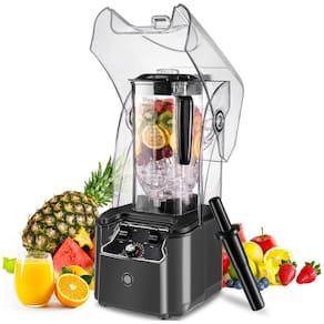Liquidificador Profissional para Sucos 2,2 kW com Tampa Silenciosa, 2,2 L, 15 Velocidades, Lâmina Inox 6 Pás, Durável e Potente,Oliboni