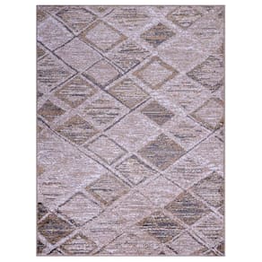 Tapete Para Sala Classic Fiji 5 Creme Caramelo 1,00x1,50m