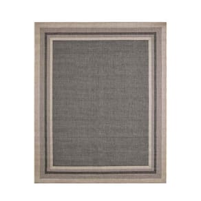 Tapete Sisal Eco Nature Moldura 77 Bege Chumbo 0,50x0,80m