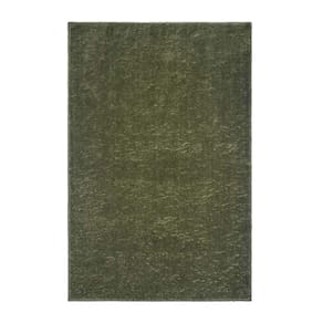 Tapete Para Sala Felpudo Plush 32 Verde Fendi 1,00x1,50m